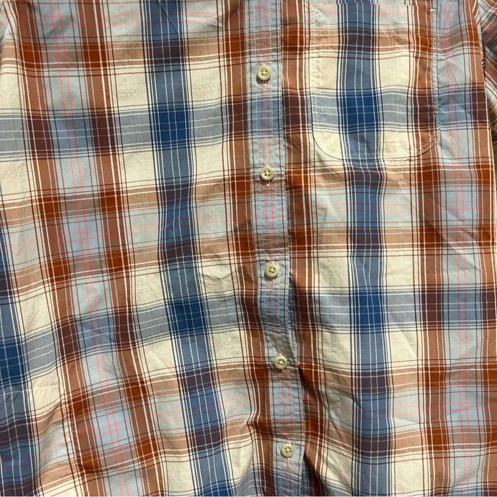 Eddie Bauer Travex Women's Blue & Red Plaid Hiking Shirt Top; M - Picture 3 of 14